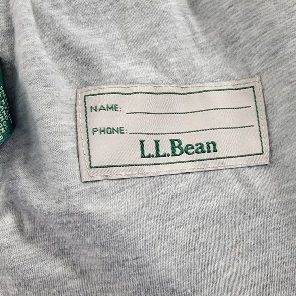 LL Bean Kids Medium Green Blue Jacket Full Zip Hoodie Outdoors Casual School - Picture 8 of 13